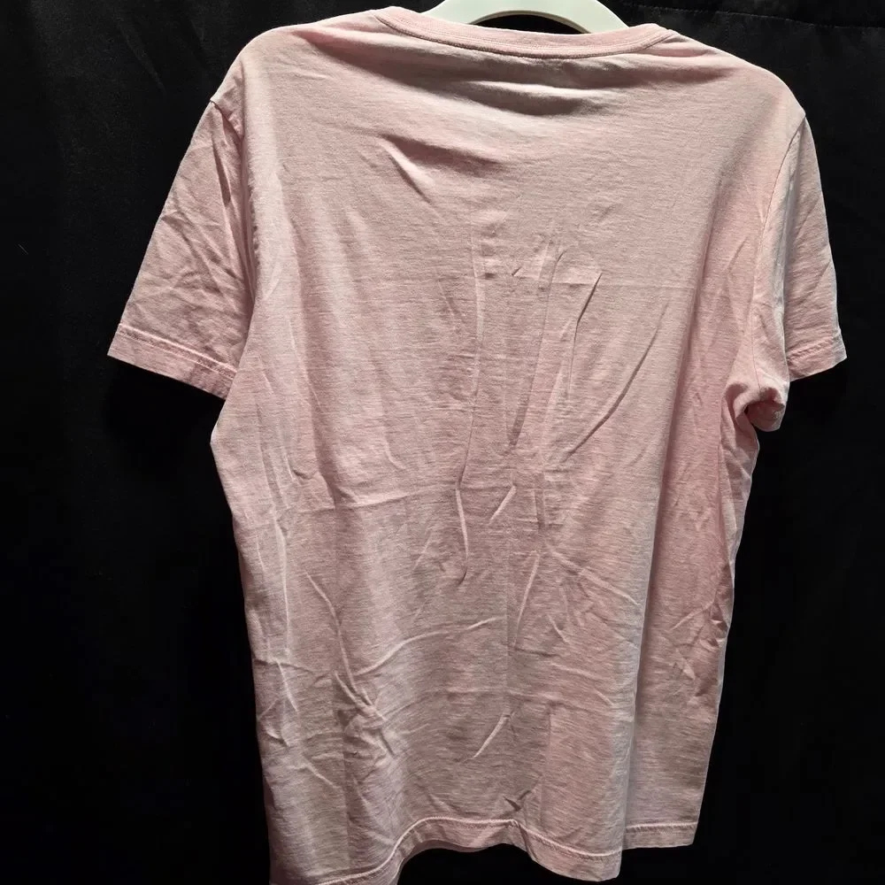 VTG Y2K Banana Republic Soft Wash Pink Crewneck Tee Sz M Grunge Retro Basic Mens